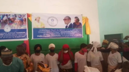 PRESIDENTIELLE DU 11 AVRIL PROCHAIN :  La jeunesse Peulh du Bénin s&rsquo;engage pour la victoire du duo Talon-Talata  • Mariam Djaouga et le mouvement « Dawriine Pulaku » sonnent la grande mobilisation à Nikki