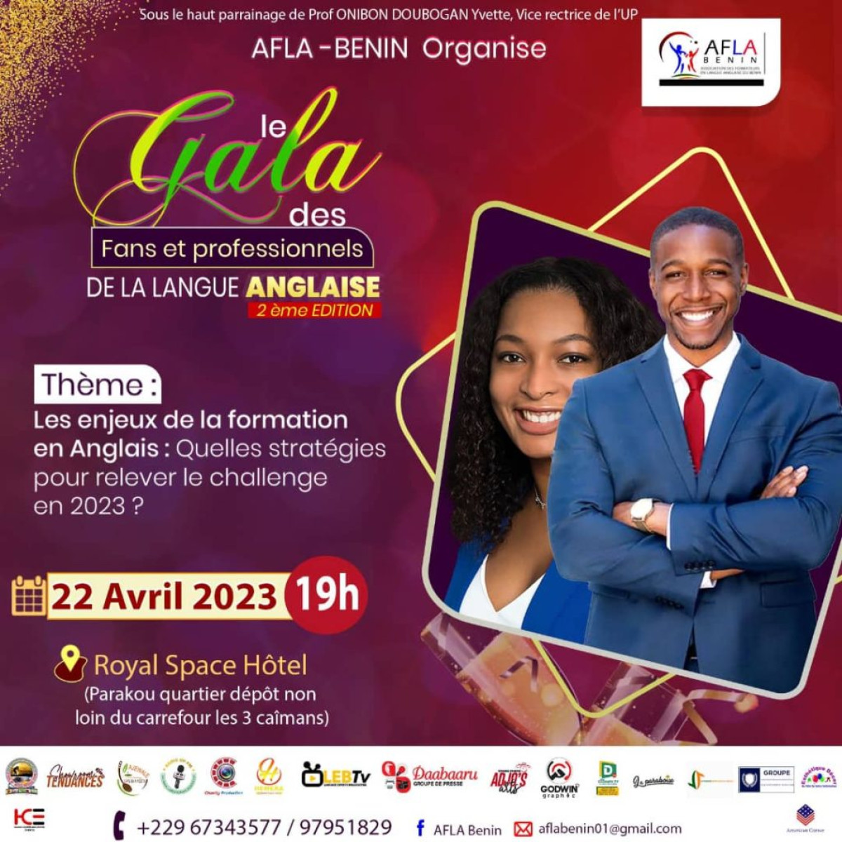 GALA DES FANS ET  PROFESSIONNELS DE LA LANGUE ANGLAISE A PARAKOU : Prenez le rendez-vous du 21 au 22 avril prochain