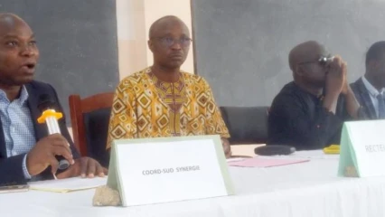 SEMINAIRE-ATELIER DU PROJET SYNERGIE BORGOU A L’UNIVERSITE DE PARAKOU : L’Iut repense la chaîne logistique du maïs et du soja . Le docteur Messan Lihoussou donne de l’espoir aux paysans