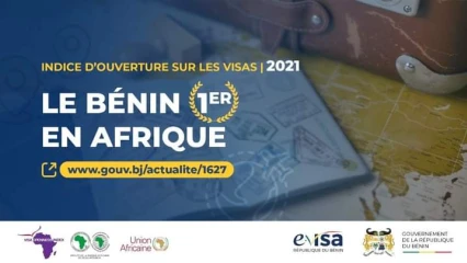 INDICE 2021 D&rsquo;OUVERTURE SUR LES VISAS EN AFRIQUE : Le Bénin confirme sa place de leader