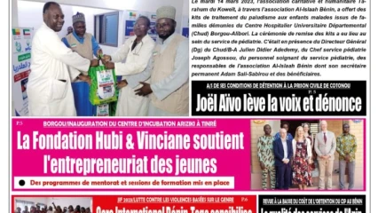 UNE DU MERCREDI 15 MARS 2023