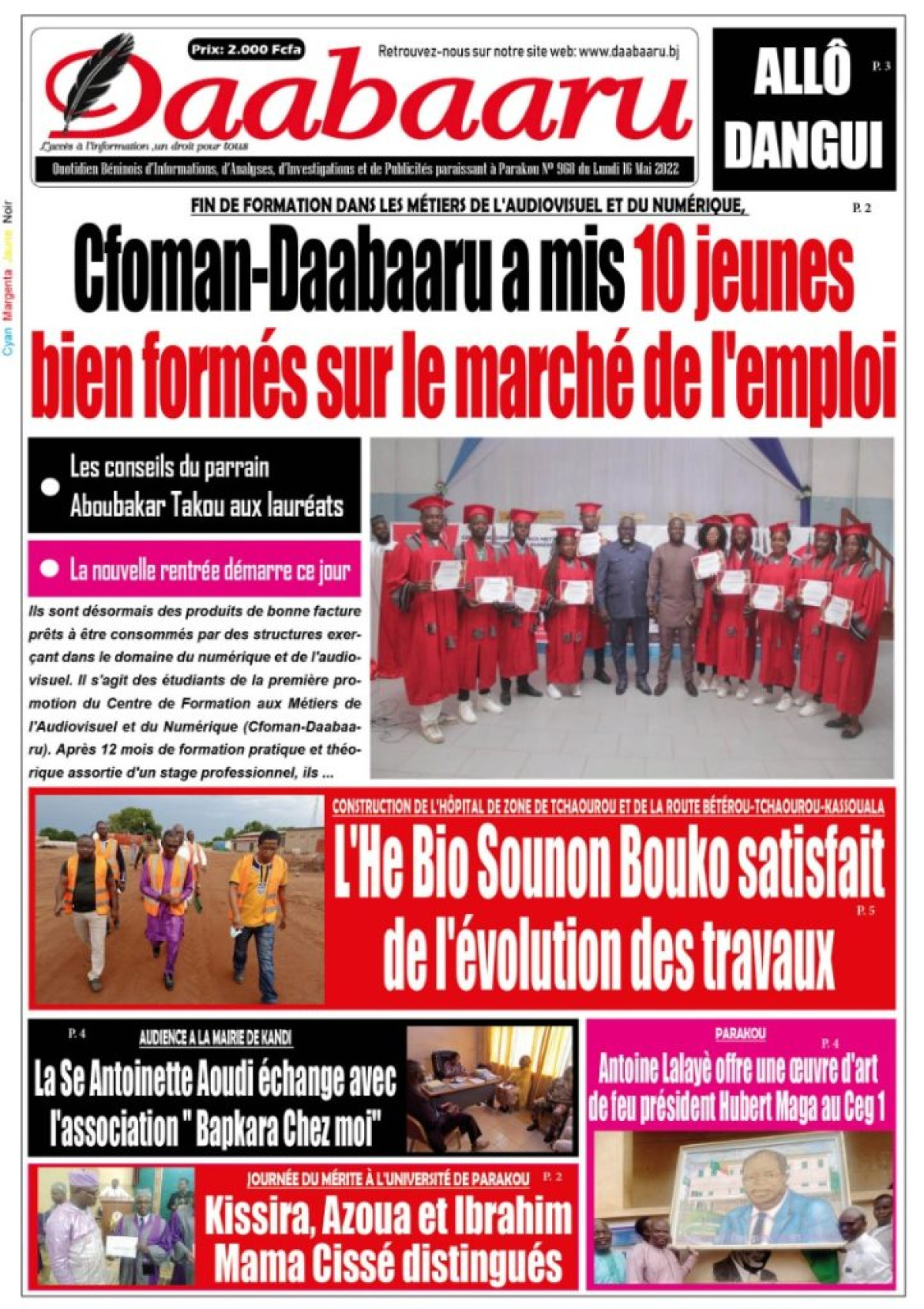 UNE DU LUNDI 16 MAI 2022