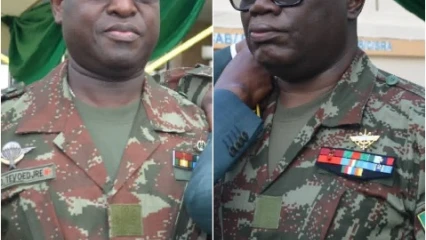 Pour leur bravoure et patriotisme: Fructueux Gbaguidi et Dieudonné Tévoédjrè reçoivent de nouvelles étoiles