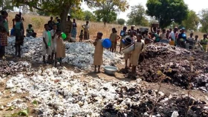 NIKKI/INCENDIE:  Environs 6 tonnes de coton réduits en cendres
