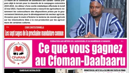 UNE DU MARDI 23 MAI 2023