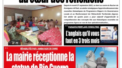 UNE DU VENDREDI 30 SEPTEMBRE 2022