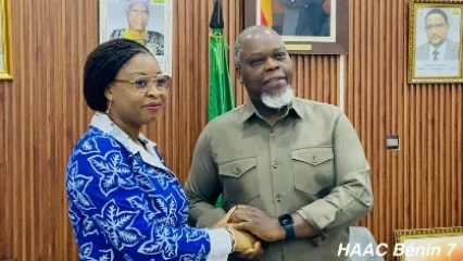 Renforcement de la collaboration entre la haac et le ministère du numérique: Aurélie Adam Soulé reçue par Édouard Loko