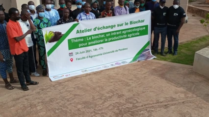 ATELIER SUR LE BIOCHAR, INTRANT AGROECOLOGIQUE POUR AMELIORER LA PRODUCTIVITE AGRICOLE : Le Prosol Bénin partage ses expériences avec le Burkina-Faso
