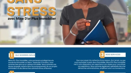 IMMOBILIER À PARAKOU : Le cabinet “Mine d&rsquo;Or Plus Immobilier” pour mettre fin à vos soucis