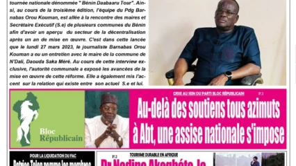 UNE DU LUNDI 8 MAI 2023