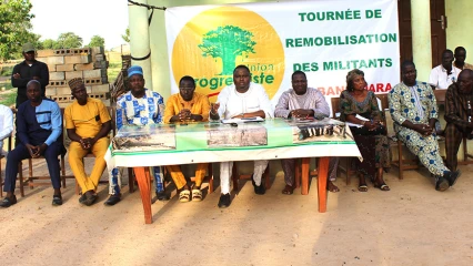 TOURNÉE DE GALVANISATION ET DE REMOBILISATION DES MILITANTS UP DE BANIKOARA : Sous le lead de Bio Sarako Tamou, Banikoara vire totalement au jaune