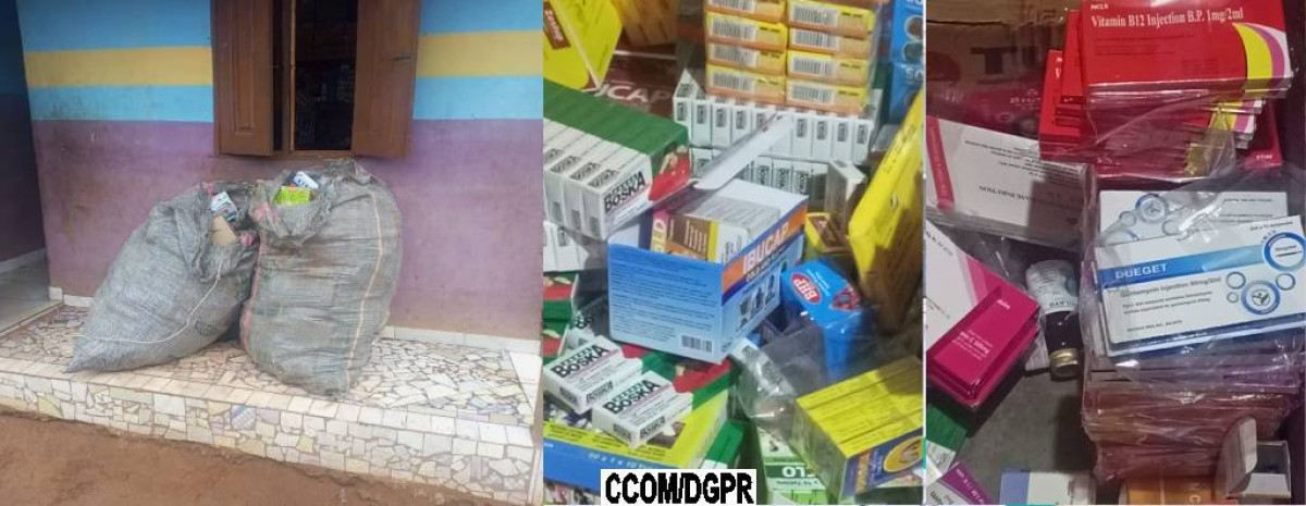 ADJA-OUÈRÈ  : 193 Kg de faux médicaments saisis dans une pharmacie à Tatonnonkon