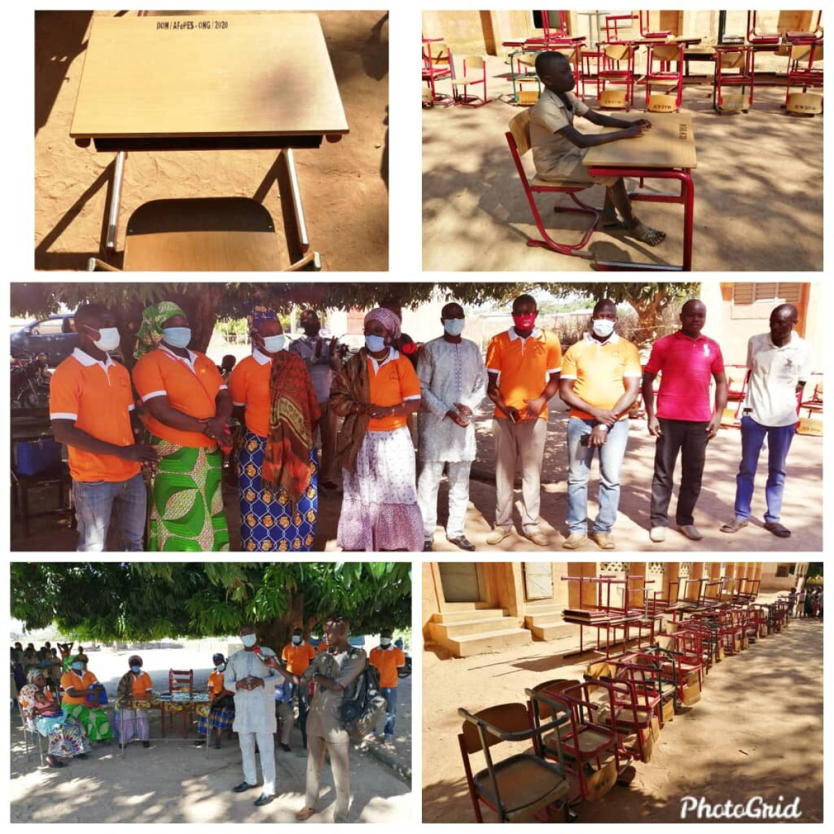 GRACE A L’ONG AFEPES DE PEHUNCO : Le maire Koto Maré réceptionne des matériels didactiques dans plusieurs établissements