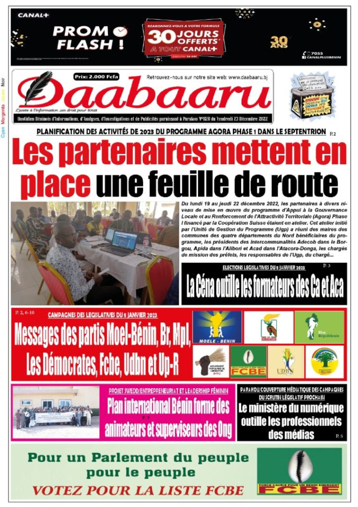 UNE DU VENDREDI 23 DÉCEMBRE 2022