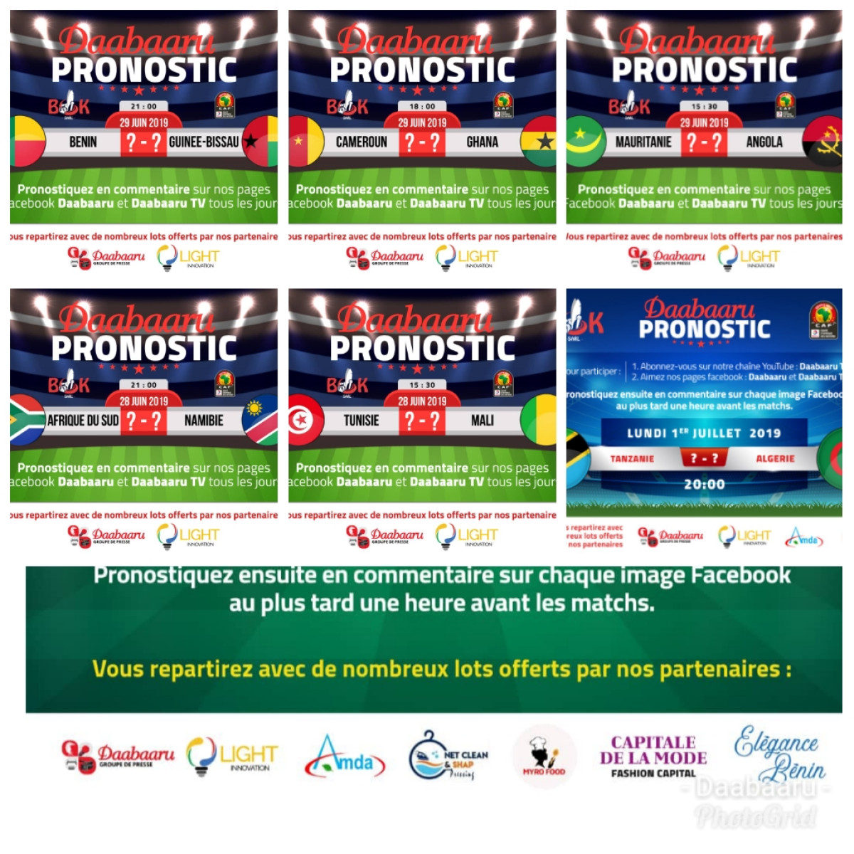 DAABAARU PRONOSTICS : Remise de lots ce samedi 06 juillet 