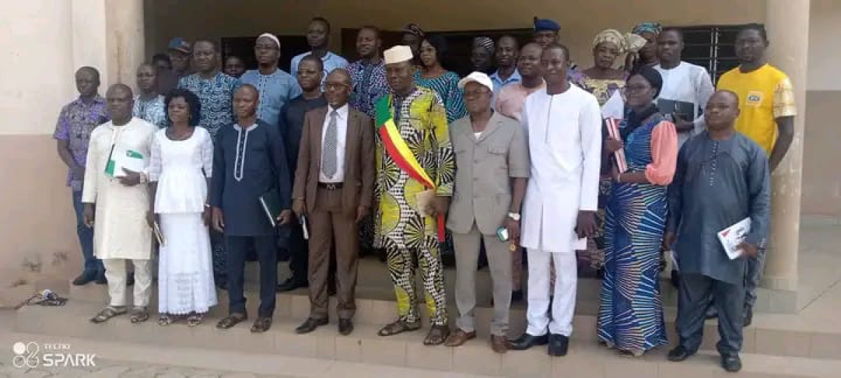 MAIRIE DE TCHAOUROU : Le nouveau S.e Célestin Mahougnon installé dans ses fonctions