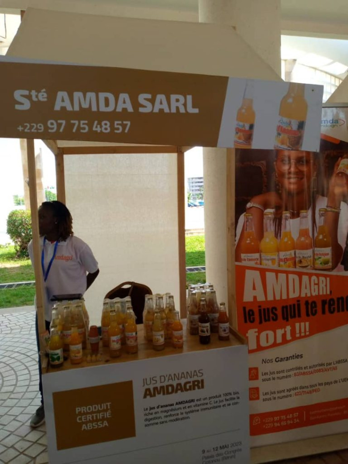50E ANNIVERSAIRE DE LA CPCCAF À COTONOU : Amdagri présente ses jus de fruits naturels et son eau embouteillée