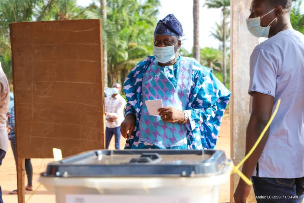 COMMUNALES 2020 : Le président de l&rsquo;Assemblée nationale Louis Vlavonou a voté