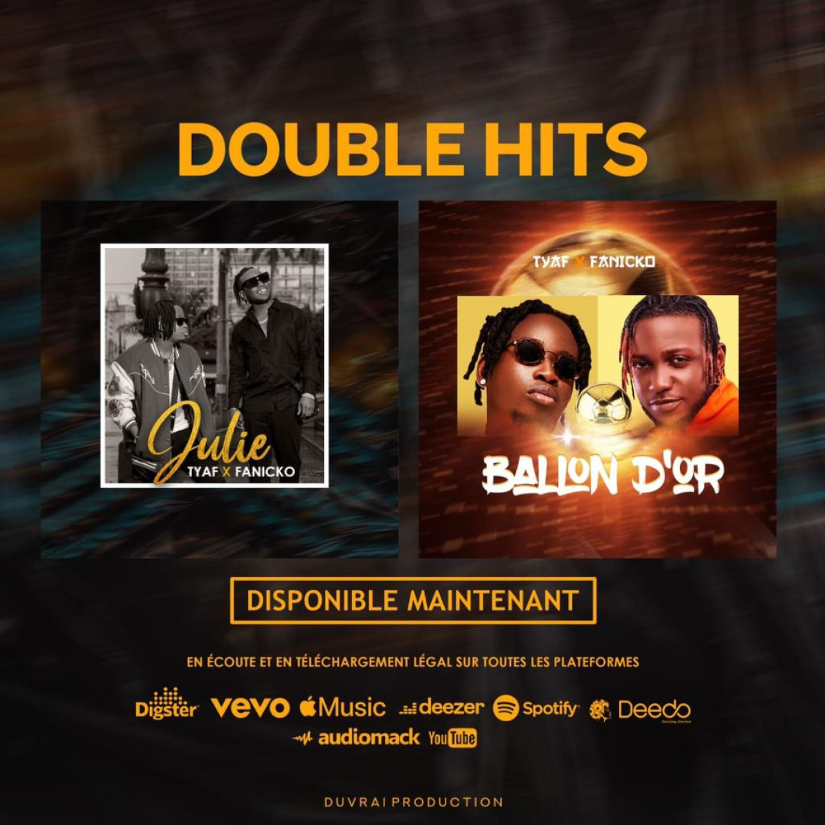 SHOWBIZ BÉNINOIS : L&rsquo;artiste Tyaf frappe fort en dévoilant 2 clips, 2 collaborations le 2 juin