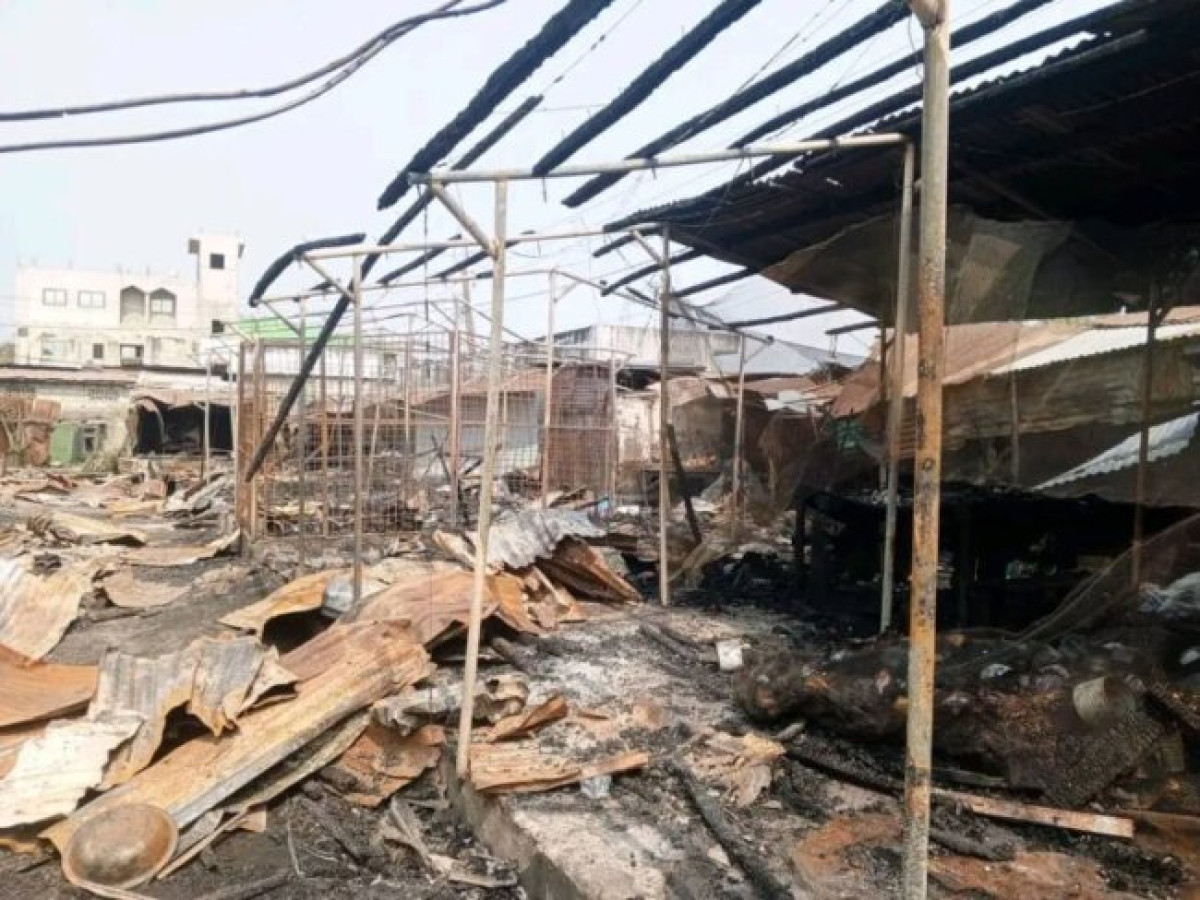 Incendie au marché Sainte Rita à Cotonou: l&rsquo;Anagem va reloger les marchands victimes 