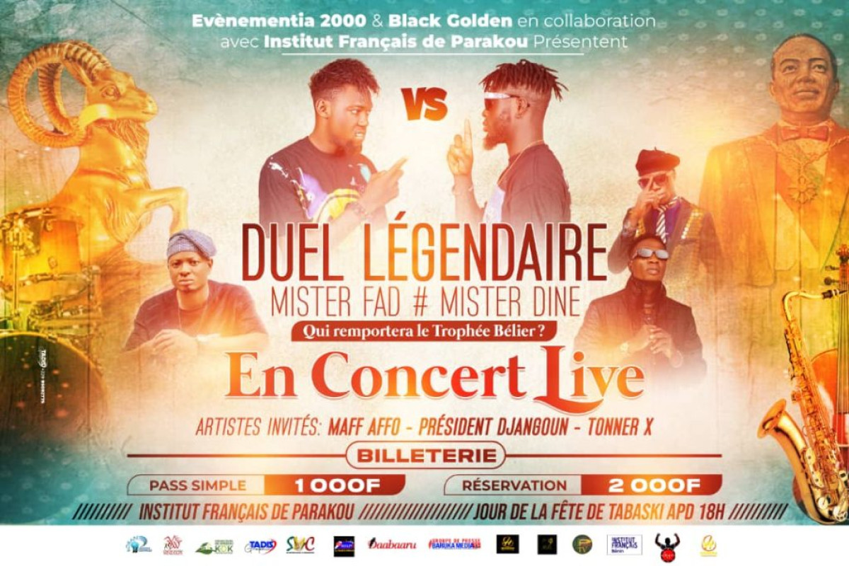 INSTITUT FRANÇAIS DE PARAKOU : Mister Fad & Mister Dine en concert le jour de la Tabaski