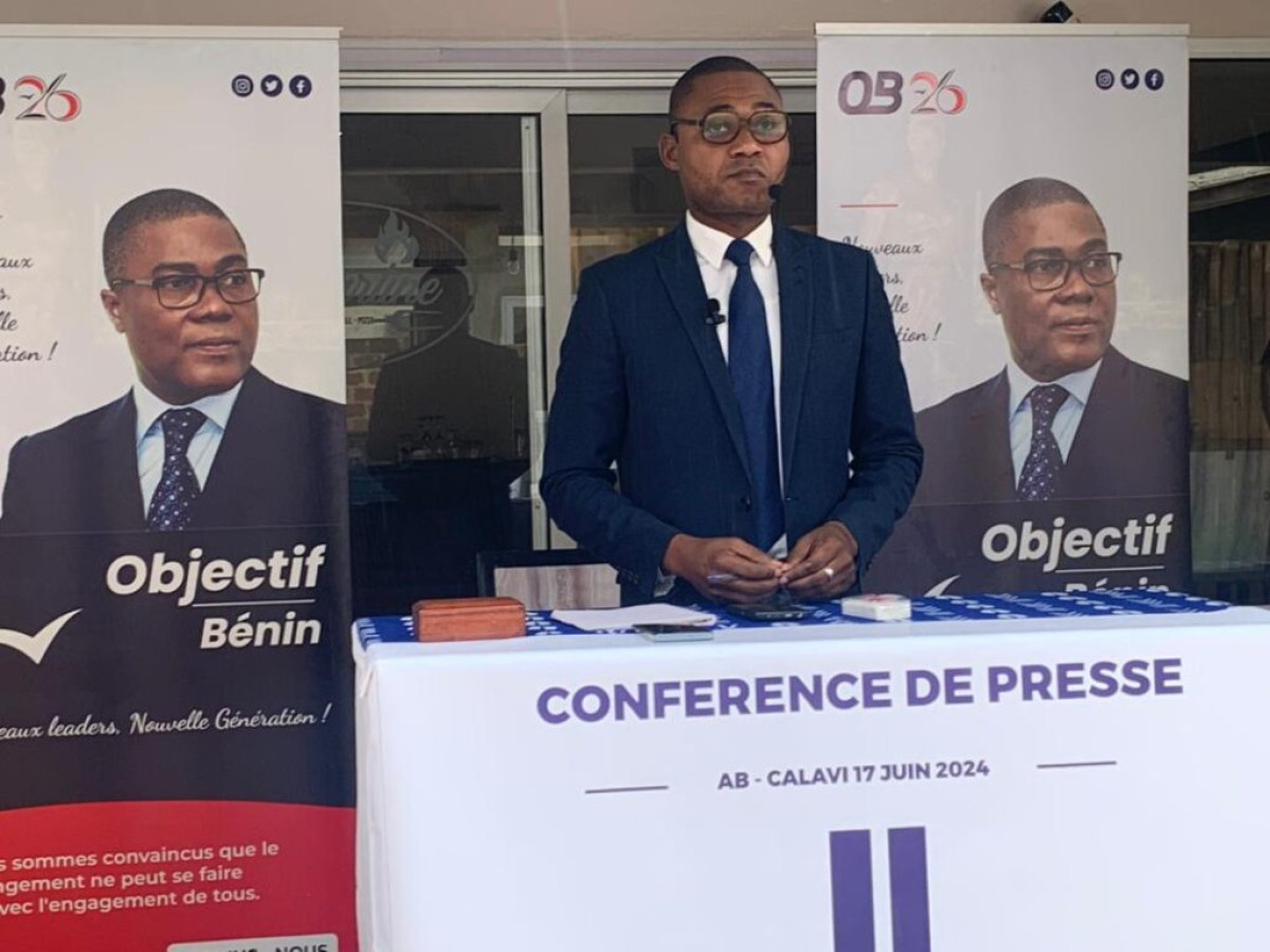 CONFÉRENCE DE PRESSE DU PRÉSIDENT DU MOUVEMENT POLITIQUE OB26 : Jean-Eudes Mitokpè rassure ses militants . Démêlés avec la justice et candidature d’Olivier Boko au menu des échanges