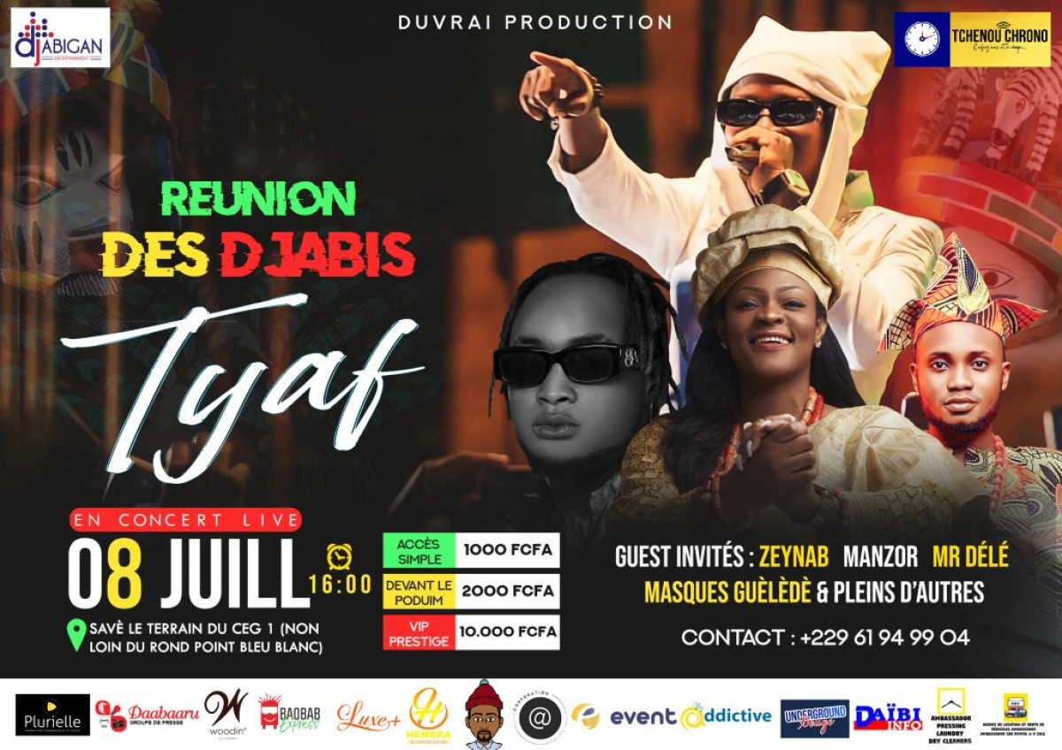 SHOWBIZ : Tyaf en concert live le 8 juillet à Savè