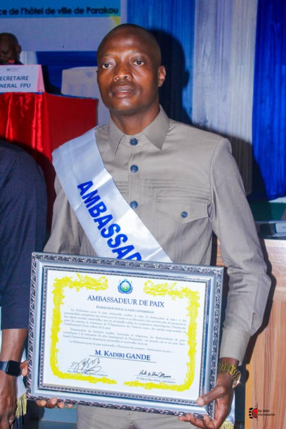 PARAKOU/AVEC PLUSIEURS DISTINCTIONS À SON ACTIF, Kadiri Gandé Bata, ou le prototype d&rsquo;un jeune modèle