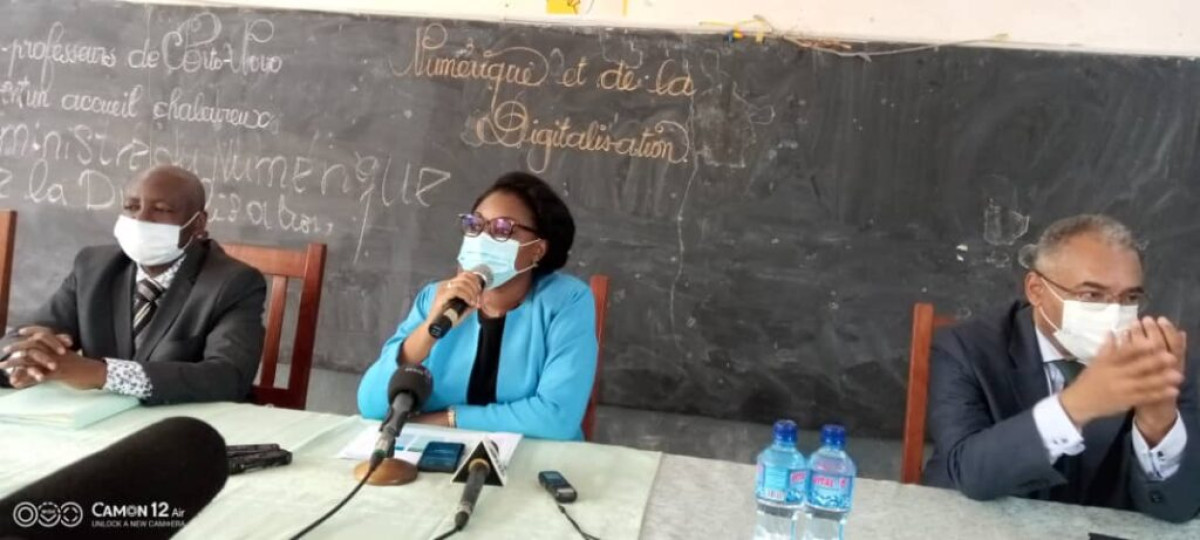 MISE EN SERVICE DU RÉSEAU BÉNINOIS D’ÉDUCATION ET DE RECHERCHE : Aurélie Adam Soulé Zoumarou soulage les étudiants de Porto-Novo et de Dangbo