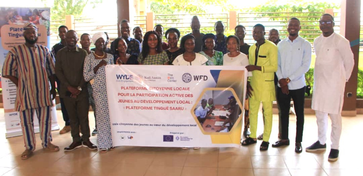 Borgou/participation des jeunes au processus de developpement  La Plateforme citoyenne ‘’Tinguê Saaru’’ lancée . Une initiative du jeune Néhémie Kotobiodjo Mahugnon