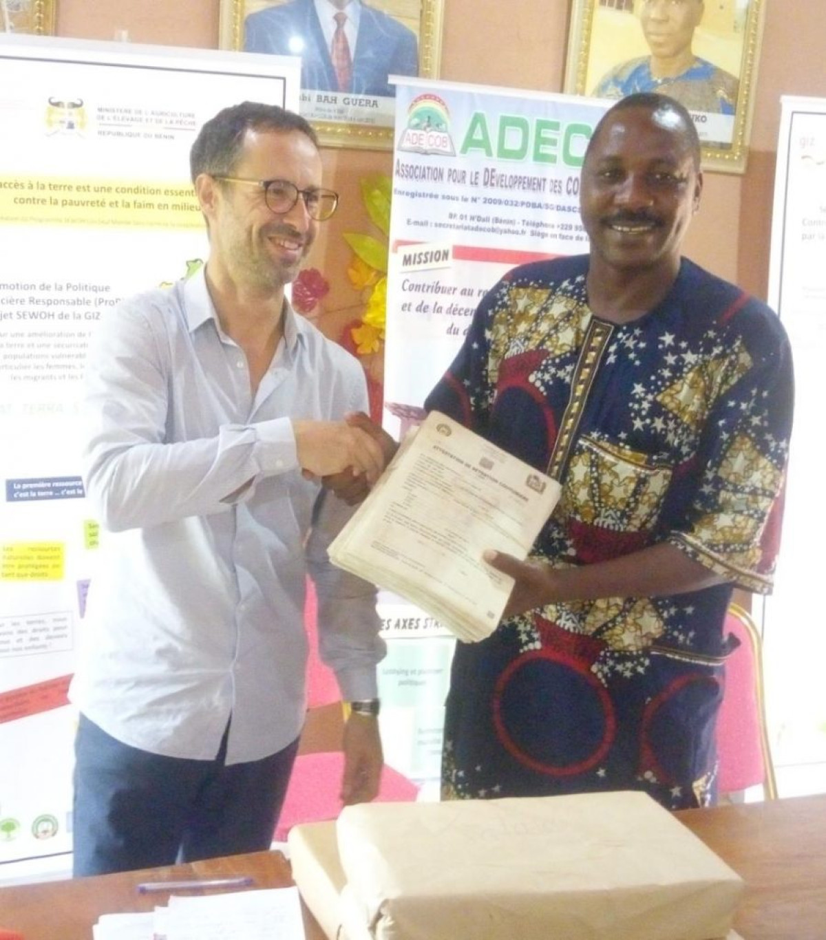 SECURISATION DES TERRES DANS LE DEPARTEMENT DU BORGOU : La Giz donne un coup d’accélérateur à la délivrance des Adc