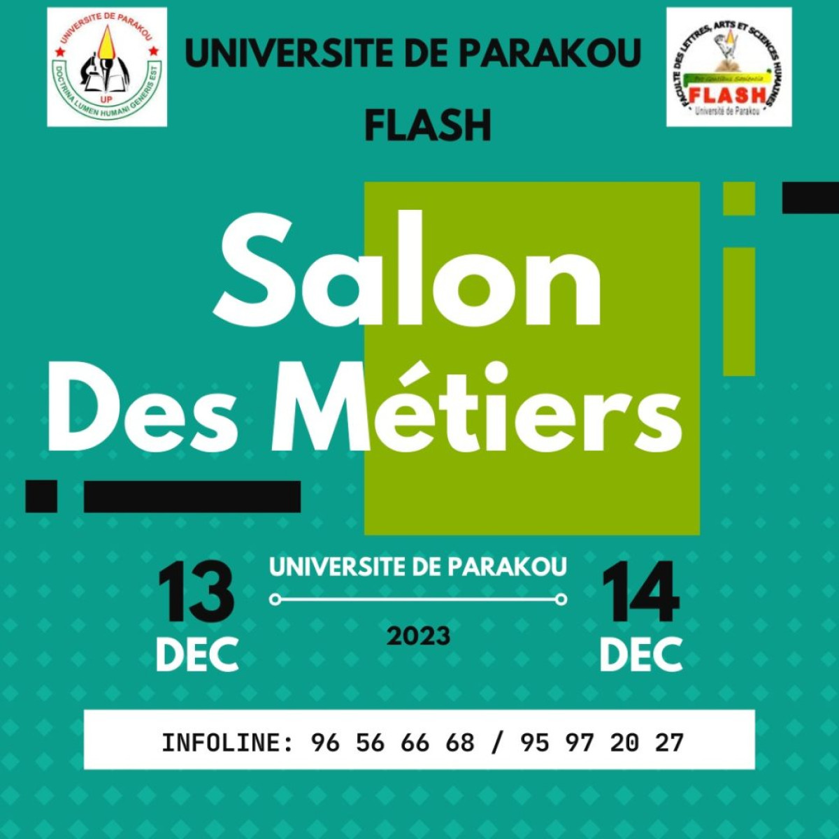 UNIVERSITÉ DE PARAKOU : La Flash-Up organise le salon des métiers le 13 décembre