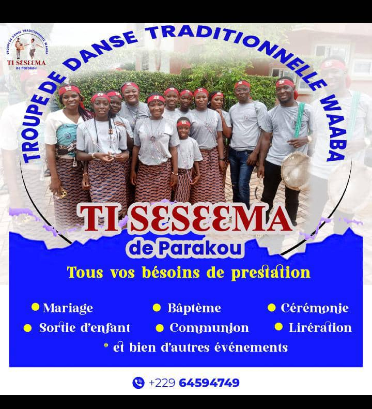 POUR ÉGAYER LE PUBLIC LORS DE VOS ÉVÉNEMENTS FESTIFS À PARAKOU ET SES ENVIRONS : « Waaba », la troupe de danse qu’il vous faut