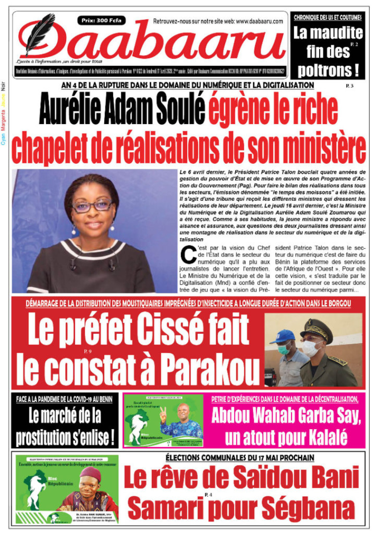 Parution du vendredi 17 avril 2020