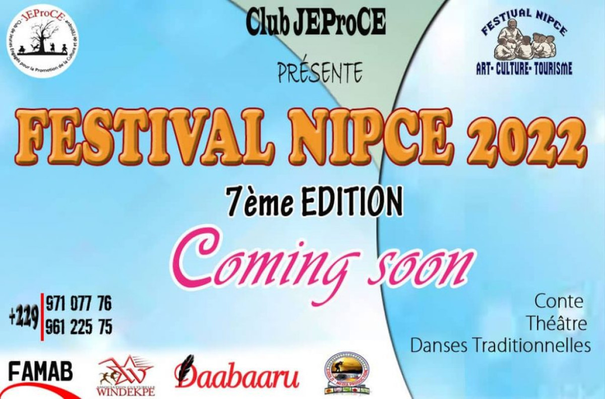 7E EDITION DU FESTIVAL NIPCE DANS LE BORGOU : Le Club Jeproce fera vivre encore la culture en février 2022