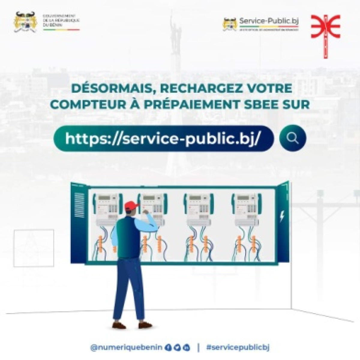 BÉNIN/COMPTEURS À PRÉPAIEMENT DE LA SBEE : Le rechargement désormais possible en ligne
