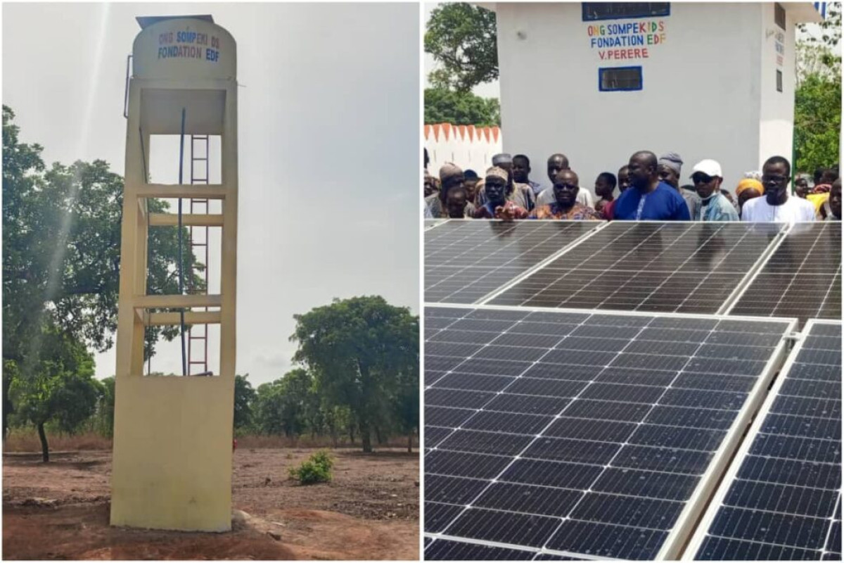 Ceg 2 Pèrèrè/Inauguration d&rsquo;une centrale photovoltaïque et d&rsquo;un château d&rsquo;eau: l&rsquo;Ong Sompékids et Edf créent un environnement propice à l’apprentissage