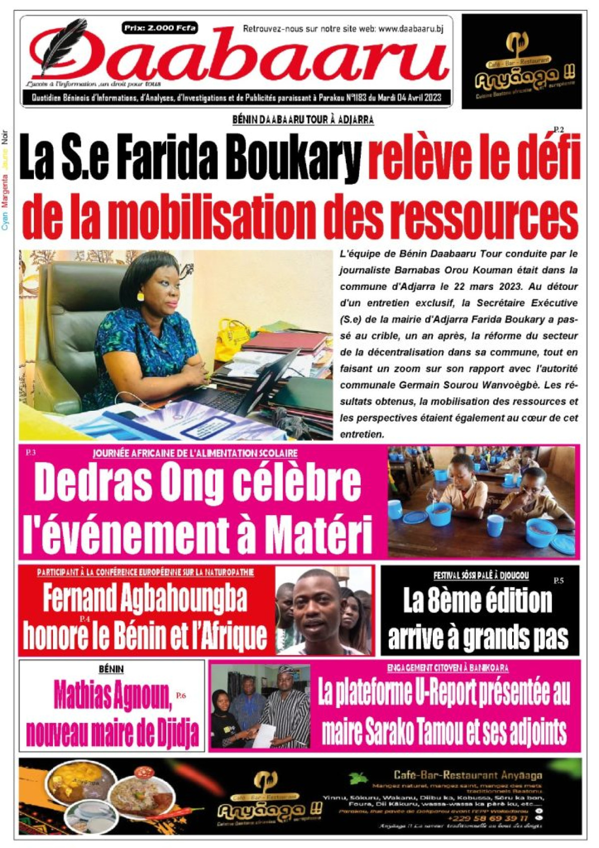 UNE DU MARDI 4 AVRIL 2023