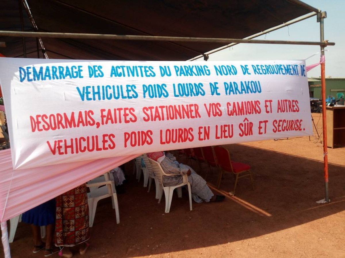 DÉMARRAGE DES ACTIVITÉS DU PARKING NORD DE REGROUPEMENT DES VÉHICULES POIDS LOURDS DE PARAKOU