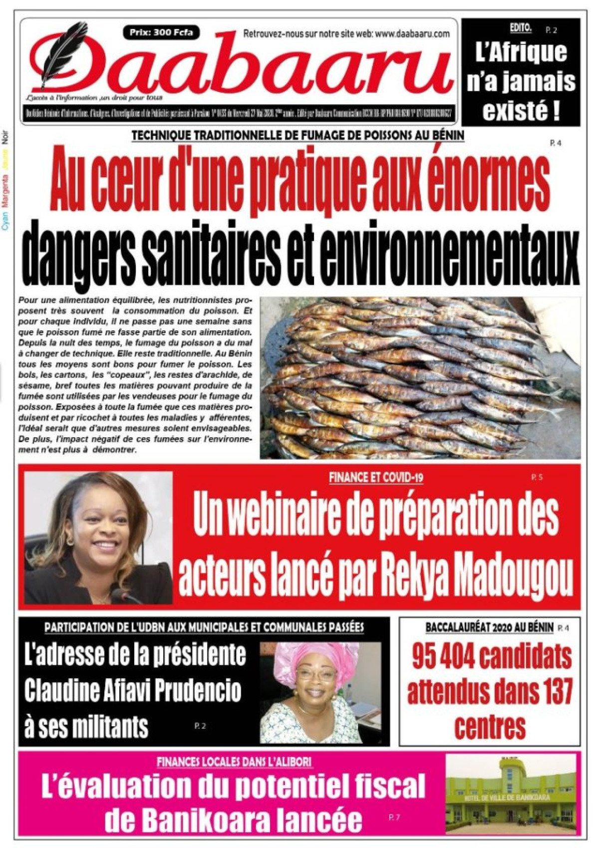 Parution du mercredi 27 mai 2020