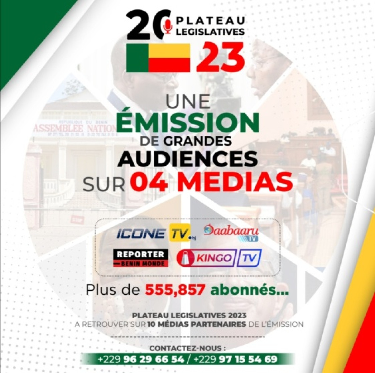PLATEAU LÉGISLATIVES 2023 : 4 Web Tv béninoises pour vous offrir une audience inédite