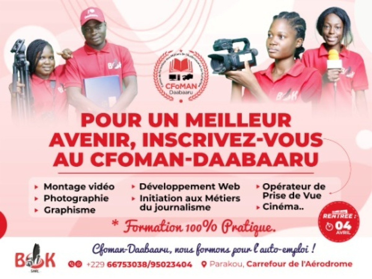 METIERS DE L’AUDIOVISUEL ET DU NUMERIQUE : Voici pourquoi se faire former au Cfoman-Daabaaru