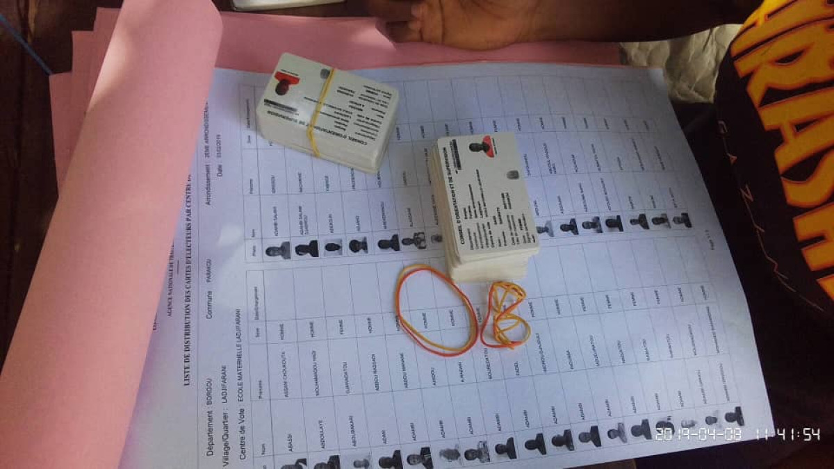 FAIBLE AFFLUENCE DANS LES CENTRES DE DISTRIBUTION DES CARTES LÉPI À PARAKOU : Moins de 6% de cartes retirées