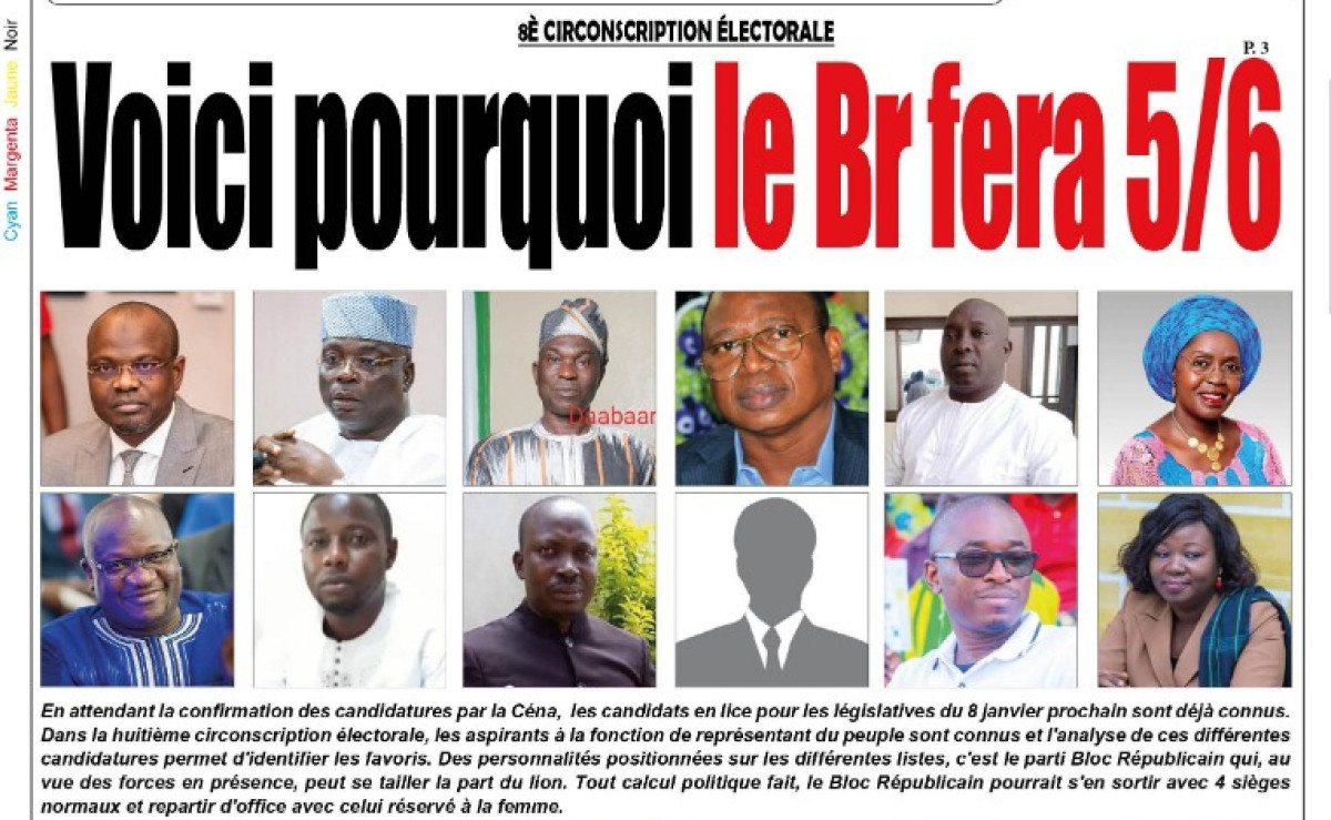 8È CIRCONSCRIPTION ÉLECTORALE : Voici pourquoi le Br fera 5/6