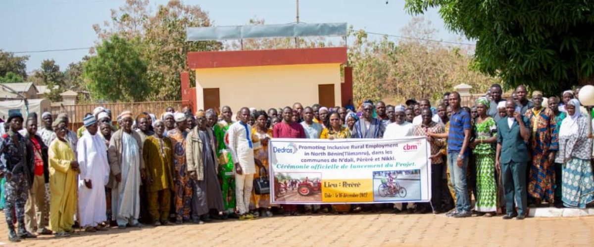 DÉVELOPPEMENT INCLUSIF DES EMPLOIS AGRICOLES DES JEUNES À NIKKI,  N&rsquo;DALI ET PÈRÈRÈ : Le projet Tii Monru voit le jour grâce à Dedras Ong et Cbm
