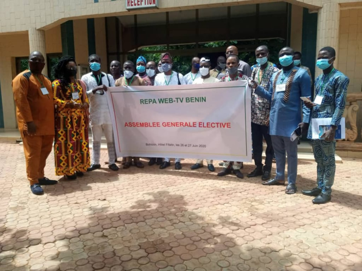 UNIVERS MÉDIATIQUE DU BENIN : Le Répa Web-Tv renouvelle ses instances  . Chams-Deen Badarou élu président, Barnabas Orou Kouman son 1er Vice-président