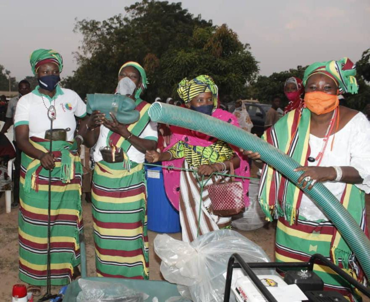 APPUI DU CANADA AU GOUVERNEMENT BENINOIS FACE A LA COVID 19 : Le Ceped dote des groupements de femmes de N&rsquo;Dali d&rsquo;équipements