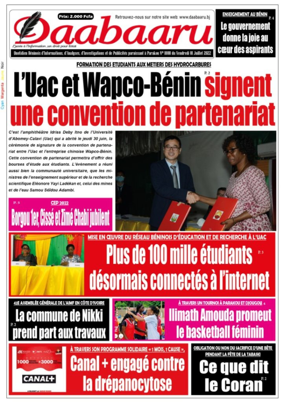 LA 1000E PARUTION DU 1ER JUILLET 2022