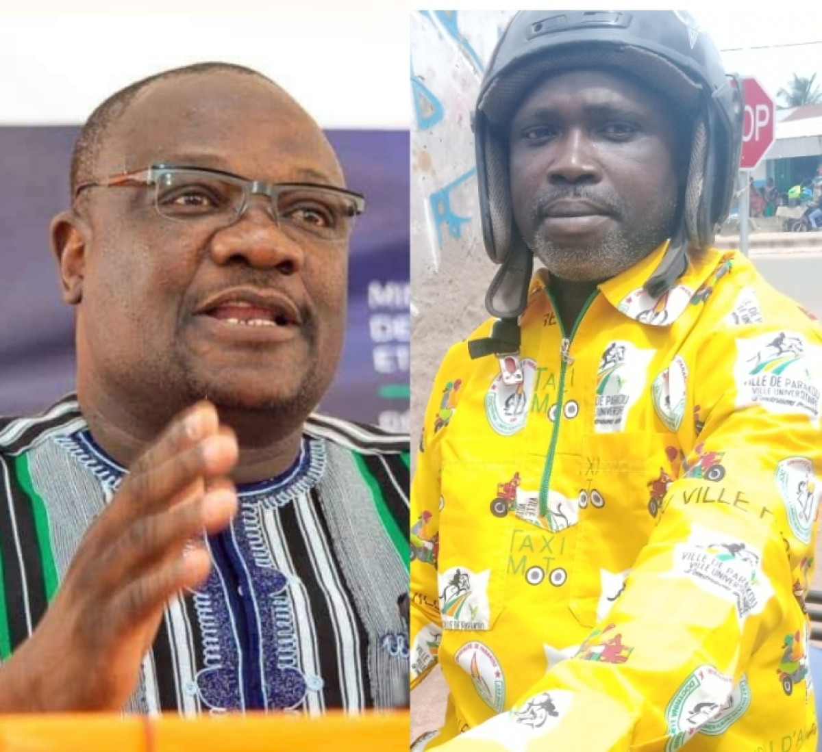 DISTRIBUTION DES NOUVELLES TENUES AUX CONDUCTEURS DE TAXIS-MOTOS DE PARAKOU : L&rsquo;action qui blanchit Toko . Rémy Biaou salue le maire Zimé pour son pragmatisme