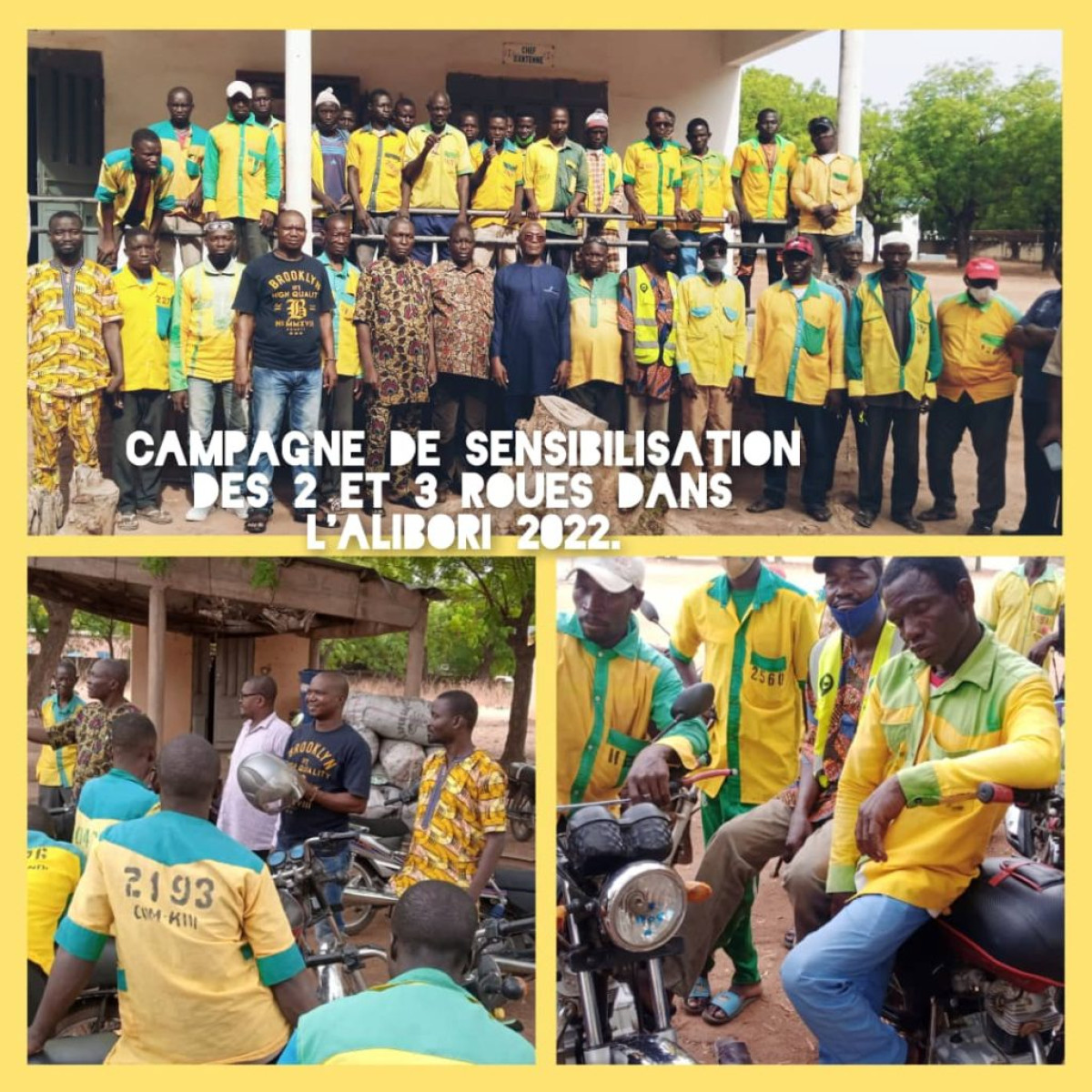 SÉCURITÉ ROUTIÈRE : Le Cnsr zone-nord sensibilise les usagers sur le port de casque et le permis de conduire